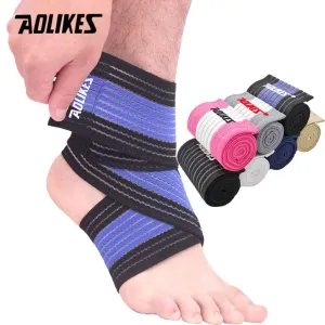 1 Pack Sports Strain Wraps Bandages Elastic Ankle Support Pad Protection Ankle Bandage Guard Gym Protection Strap