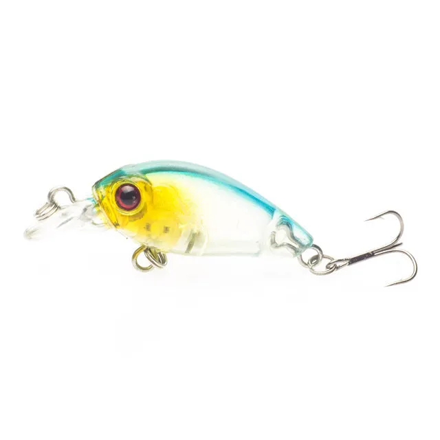 1 PCS  Crankbait Plastic Wobbler Fishing Lure 4.5CM 4G Swimbait Pesca Isca Artificial Bait 8# Hooks  Fishing Tackle