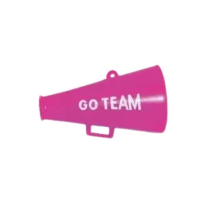 1.5" Go Team Megaphone | 3 Count