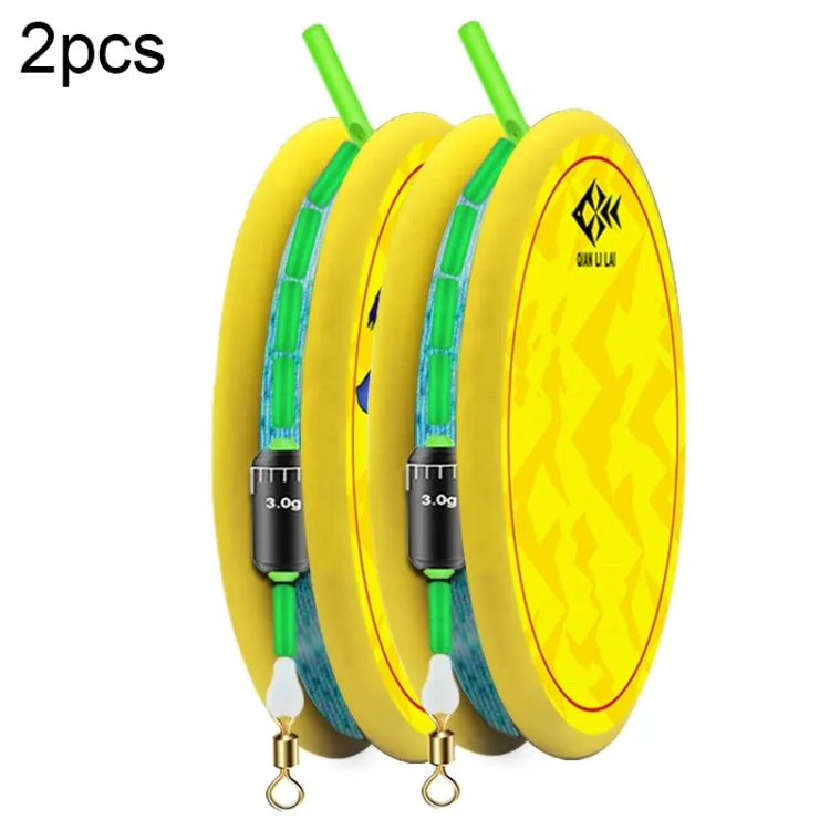 2pcs Outdoor Fishing Anti-tangle Spotted Invisible Line Set with Scale, Size: 5.4m(4.0)