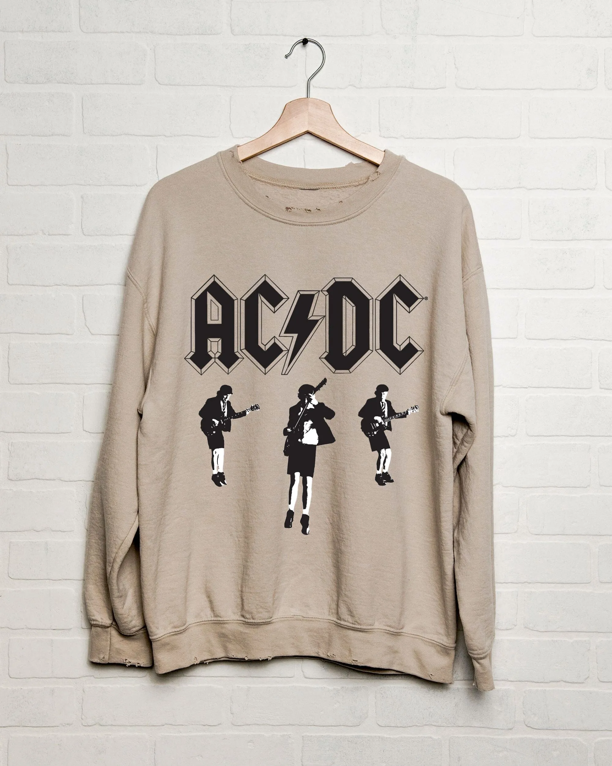 ACDC Young Angus Sand Thrifted Sweatshirt