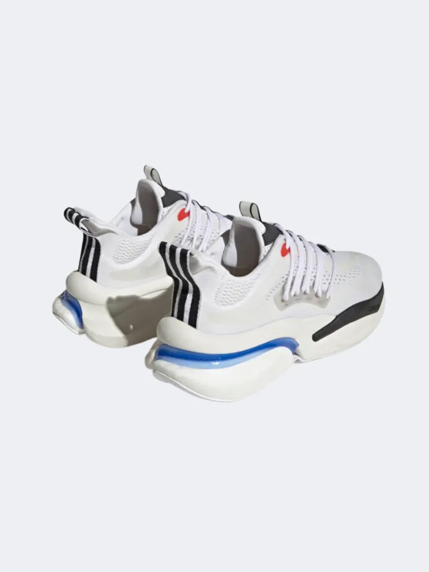 Adidas Alphaboost V1 Men Sportswear Shoes Cloud White/Blue Fusion/Bright Red