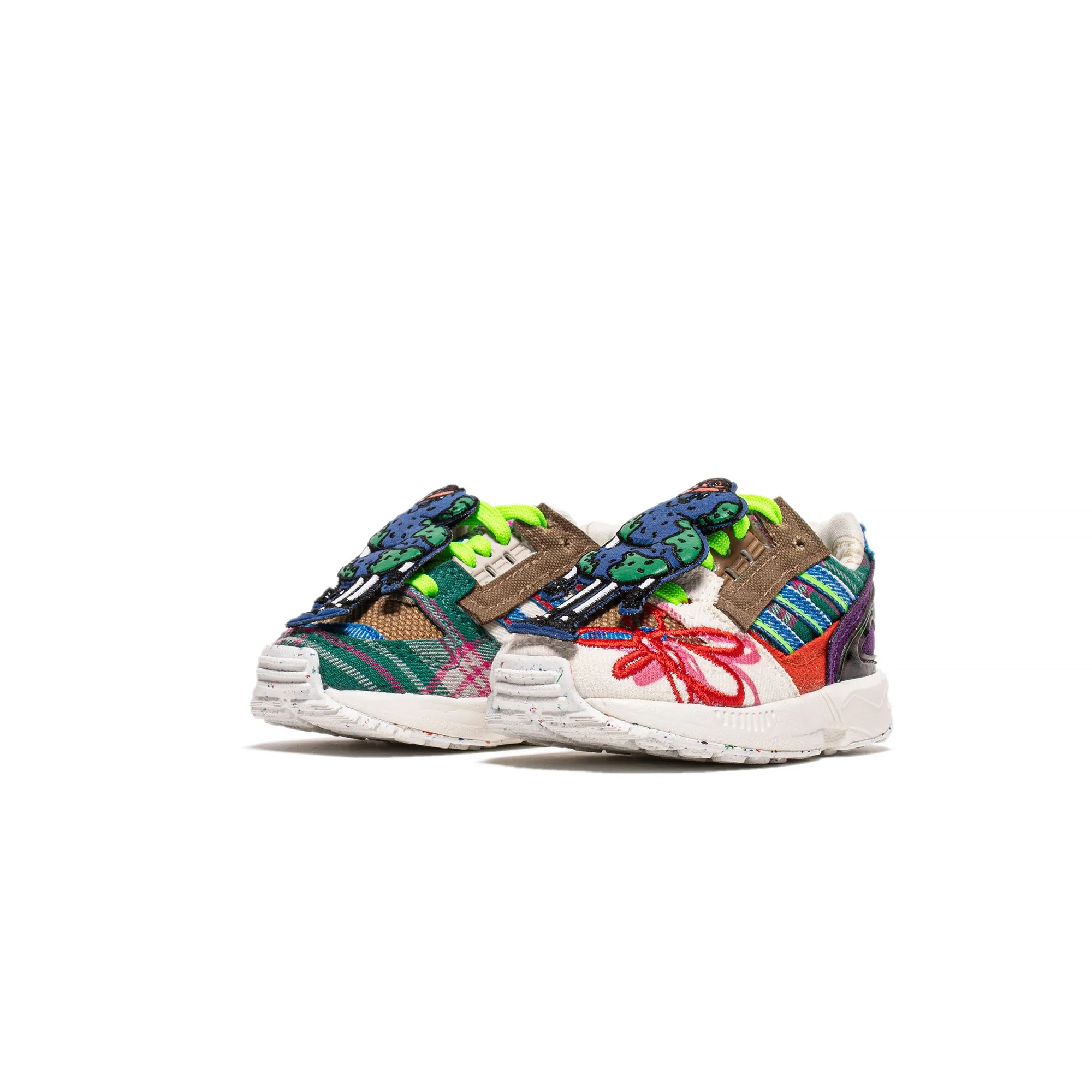 Adidas Kids ZX 8000 W Superearth I Shoes 'Offwhite/Bluebird/Red'