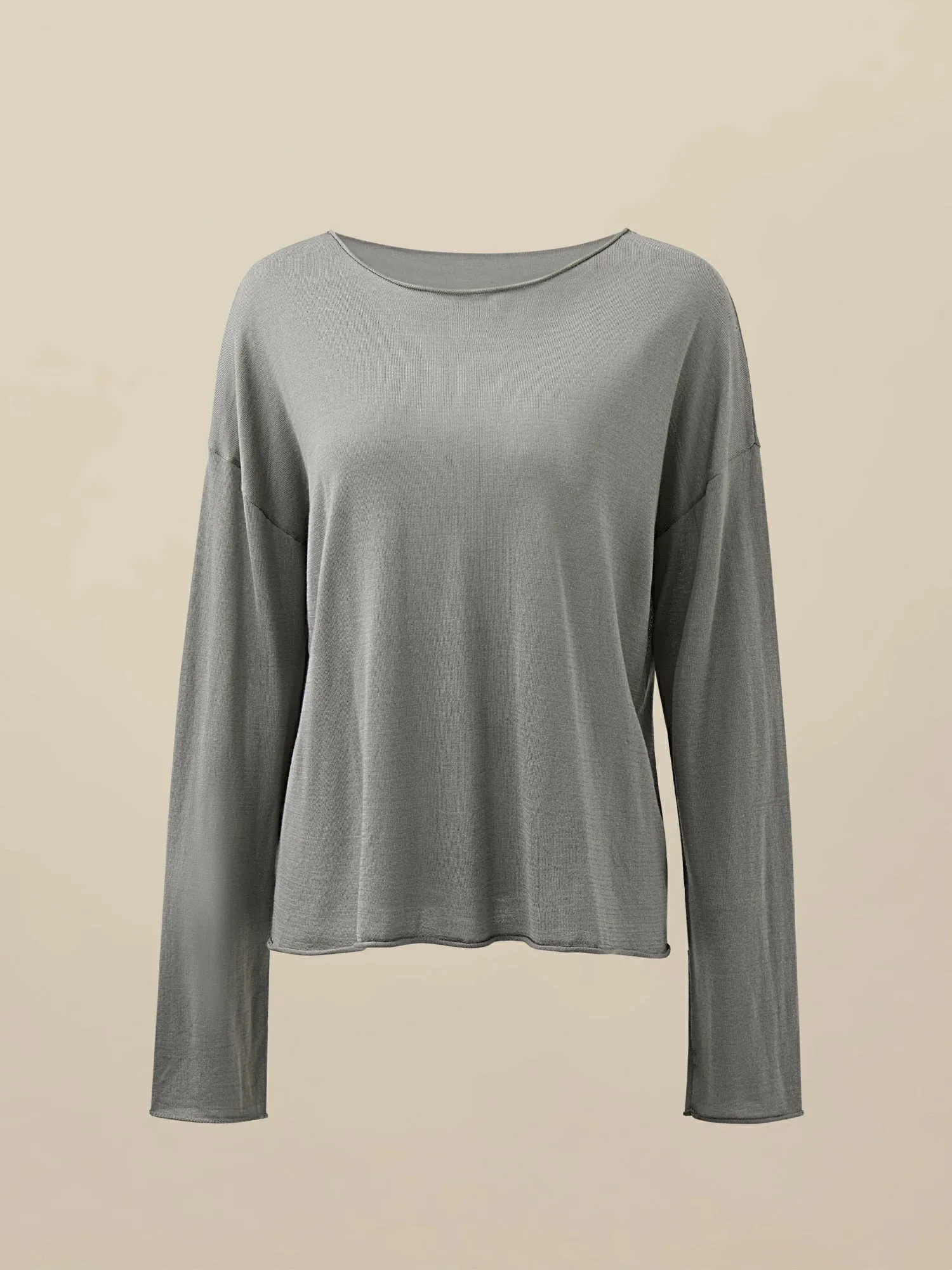 Amoretu Acetate & Lyocell Casual Lightweight Knit Tee