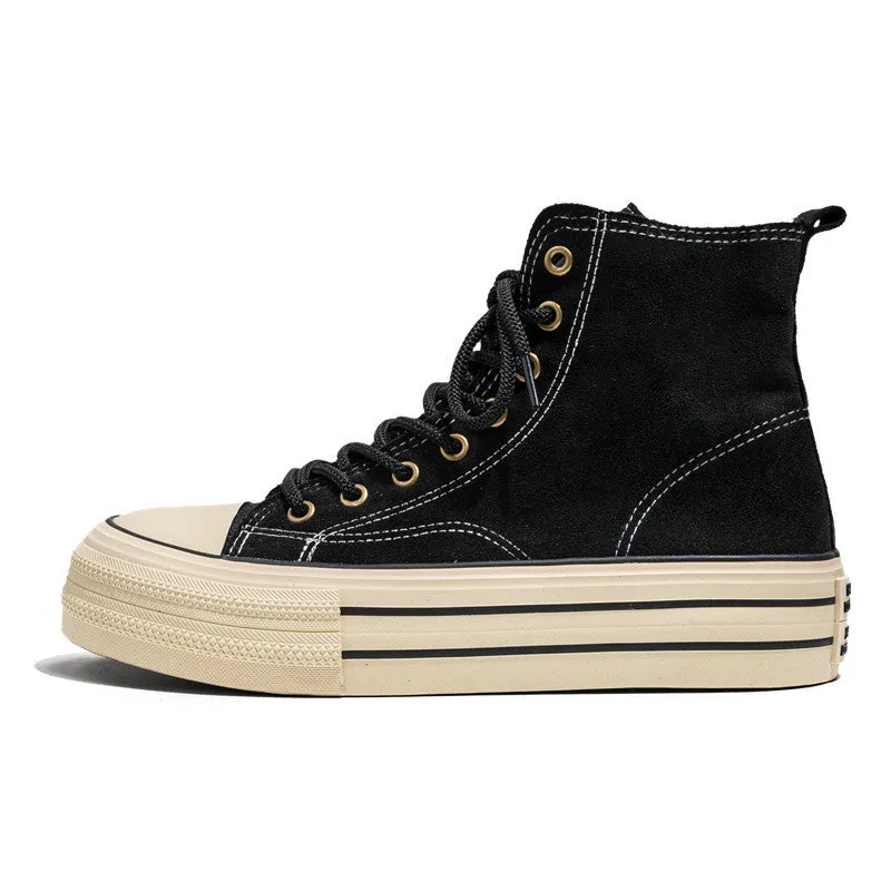 Amozae-Back To School Gifts Vintage Canvas High Top Sneakers