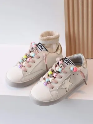 Beaded Love Star Sneakers by Liv and Mia