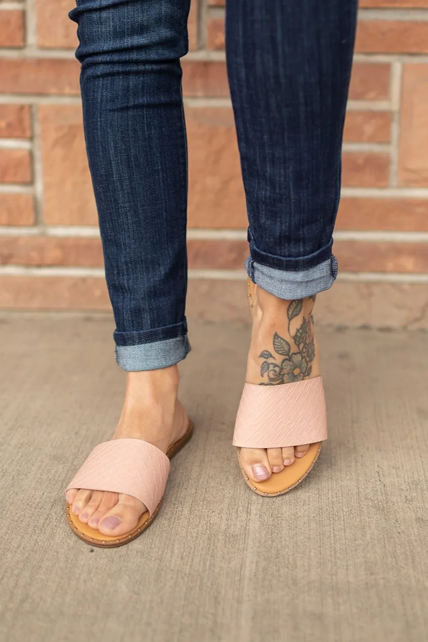 Blush Stella Slide Sandals (5.5-10)