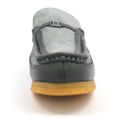 British Walkers Power Men's Grey Suede Old School Slip On