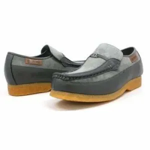 British Walkers Power Men's Grey Suede Old School Slip On