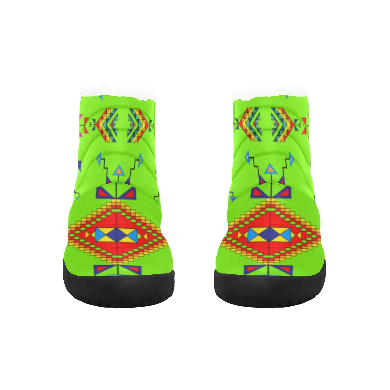 Buffalo Jump Neon Green Women's Padded Winter Boot