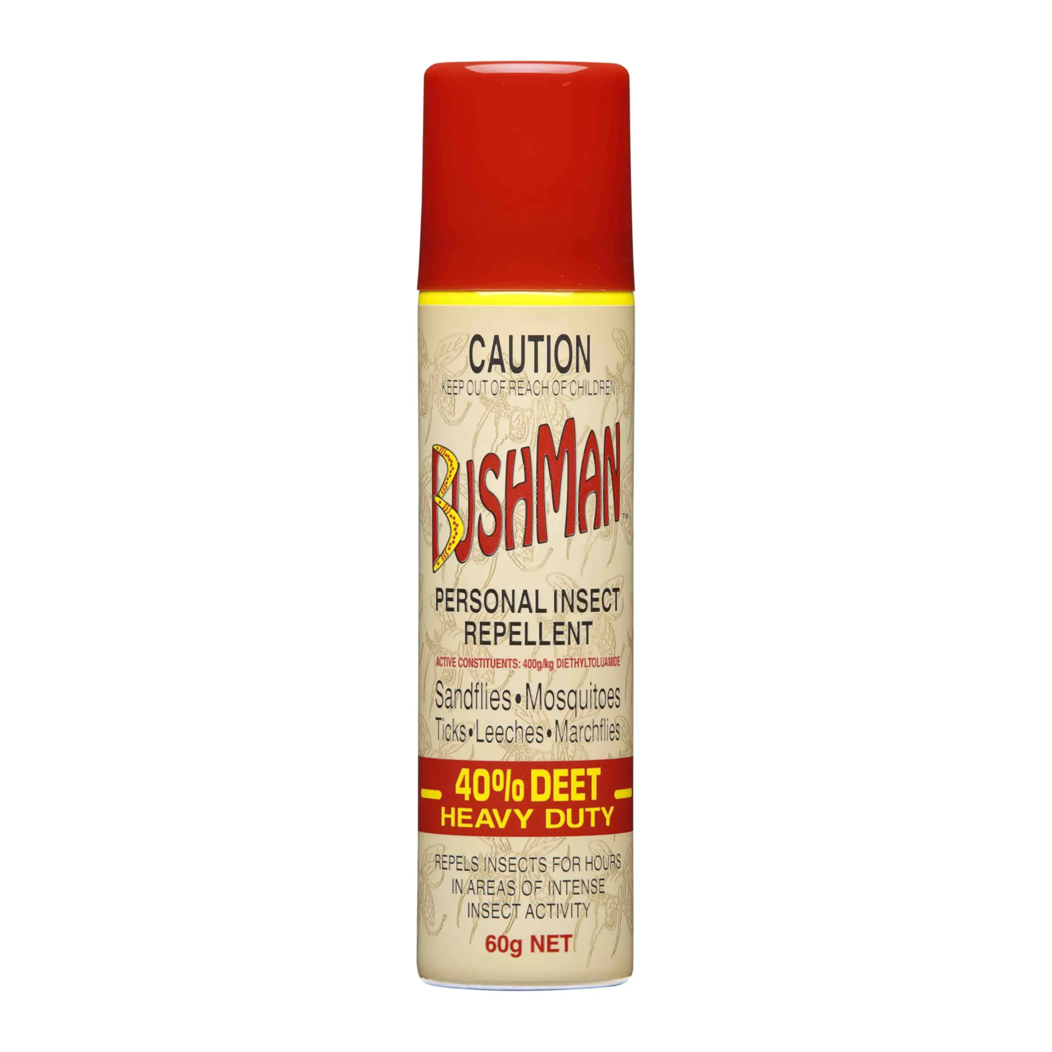 Bushman Aerosal 60G 40% Deet Heavy Duty