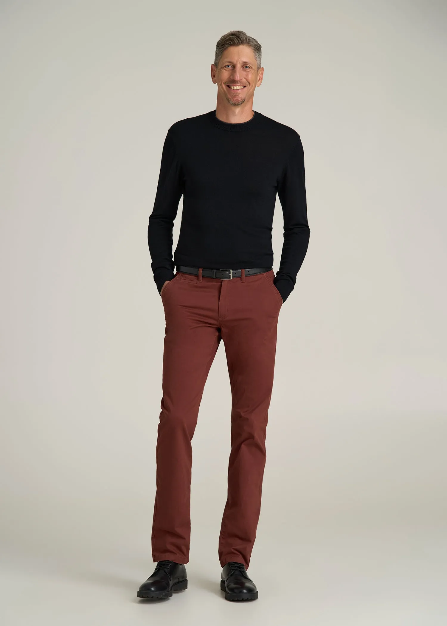 Carman TAPERED Chinos in Intense Rust - Pants for Tall Men