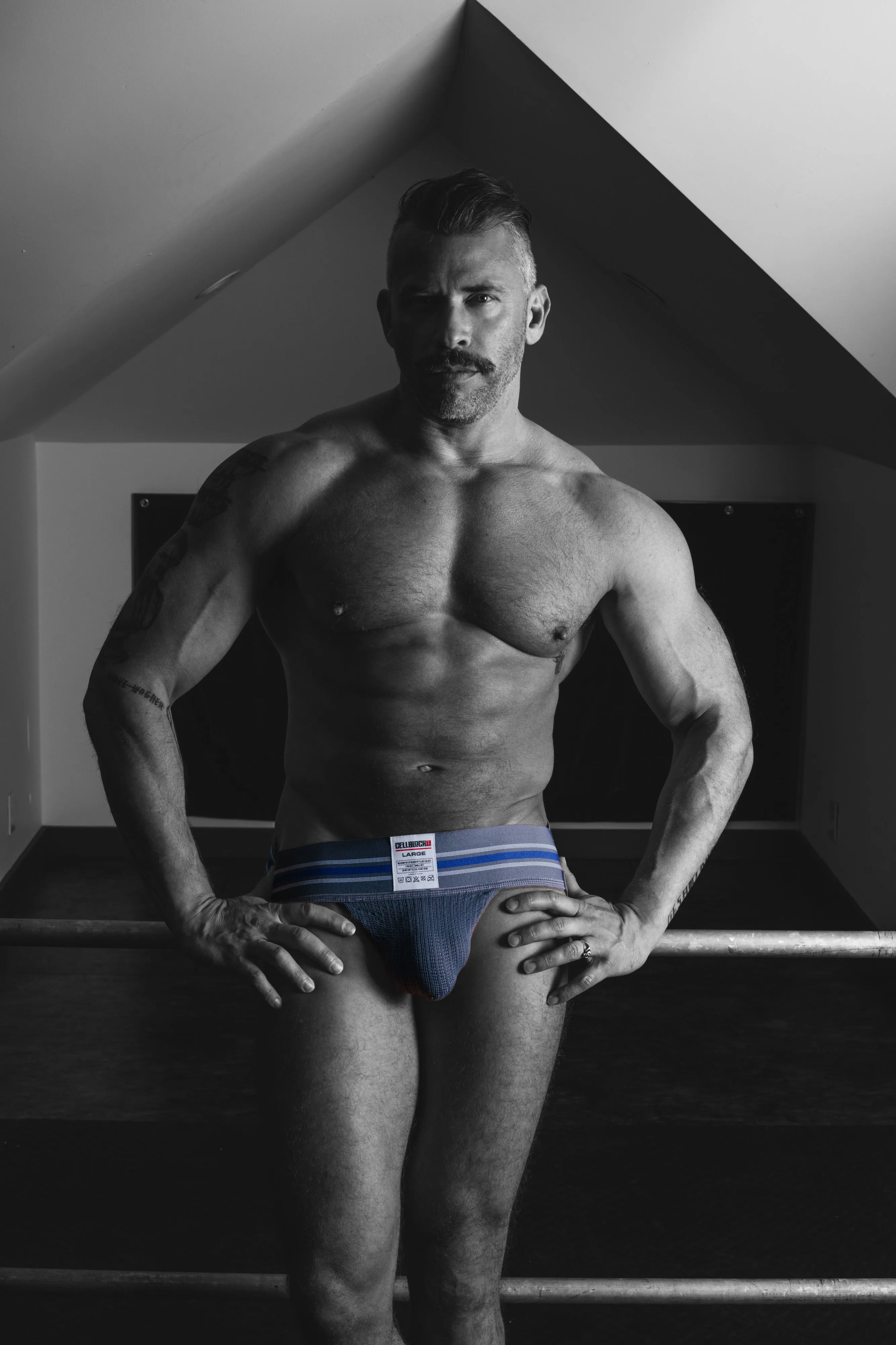 CELLBLOCK 13 TIGHT END JOCKSTRAP - GREY