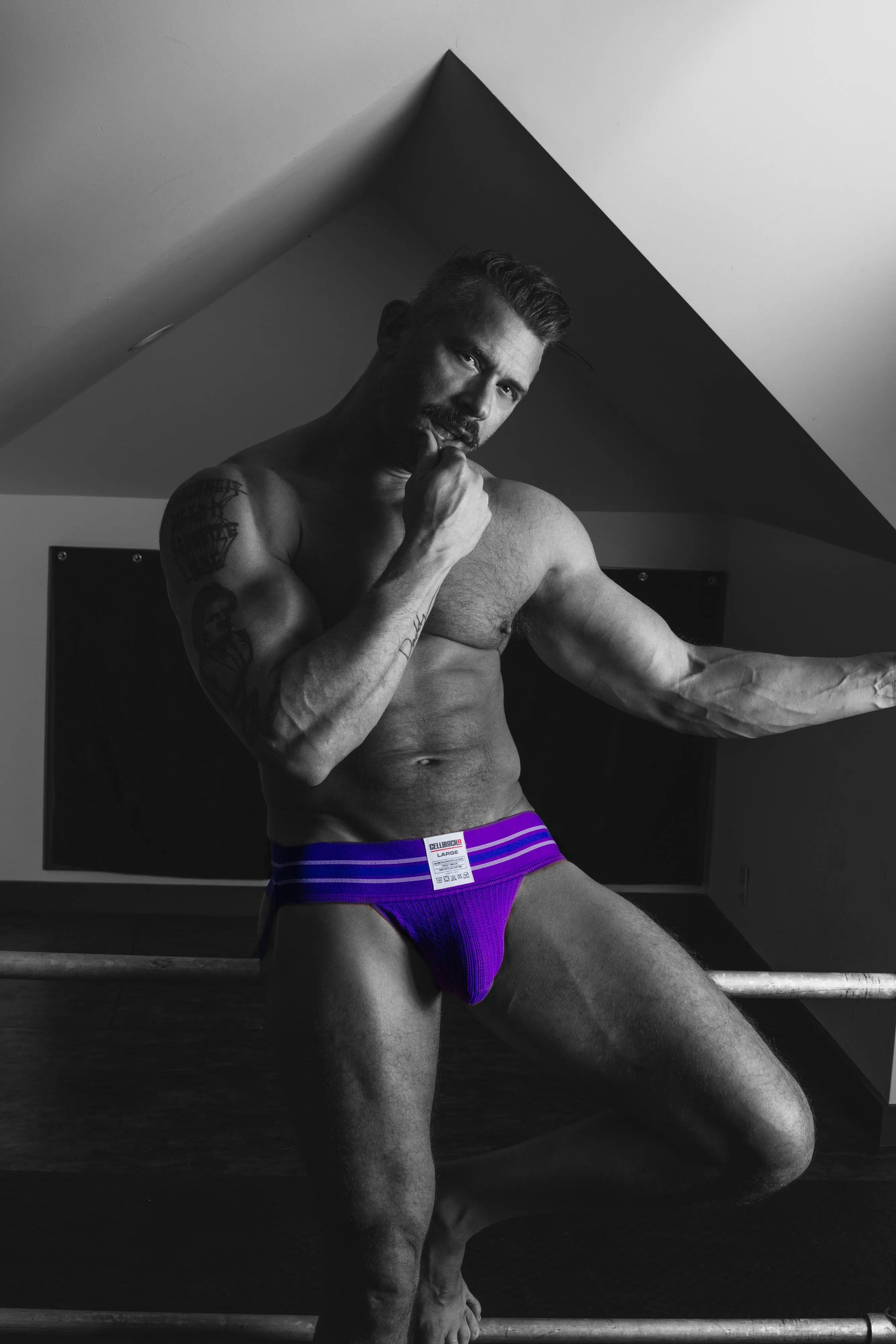 CELLBLOCK 13 TIGHT END JOCKSTRAP - PURPLE