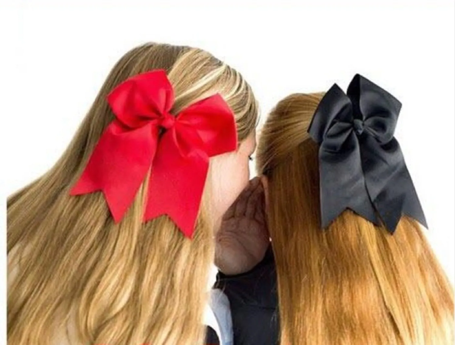 Cheer Bows 3 Purple Cheerleading Softball - Gifts for Girls and Women Team Bow with Ponytail Holder Complete your Cheerleader Outfit Uniform Strong Hair Ties Bands Elastics by Kenz Laurenz (3)