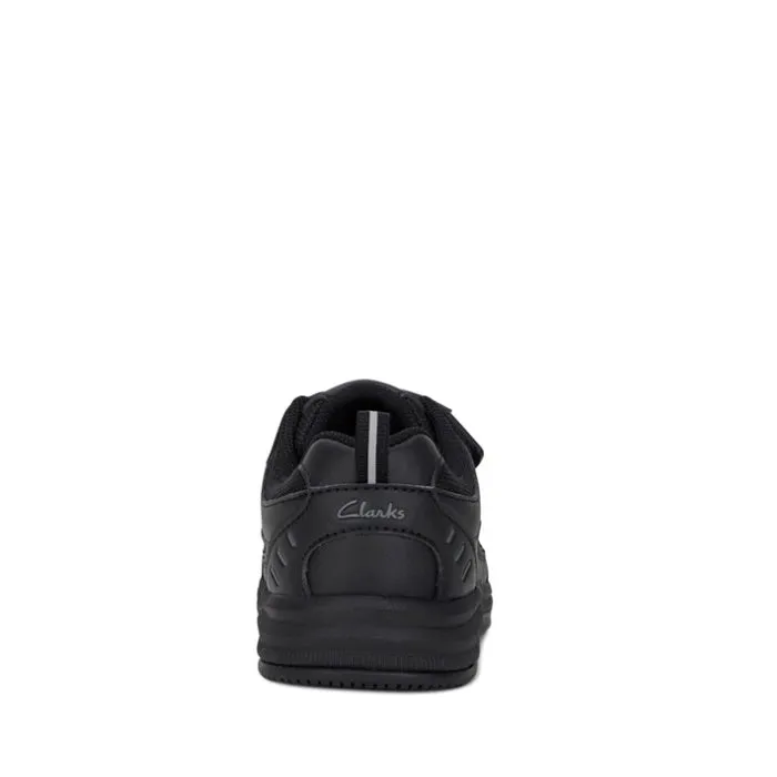 Clarks - Advance uk 10 - 6 on sale Black Velcro School Trainer