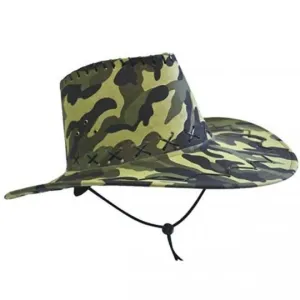 Cowboy Hat - Camouflage Green