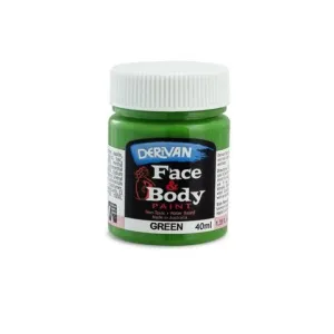 Derivan Face & Body Paint 40ml - Green