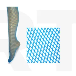 Fishnet Pantyhose - Fluro Blue