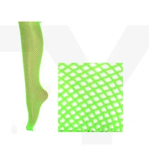 Fishnet Pantyhose - Fluro Green