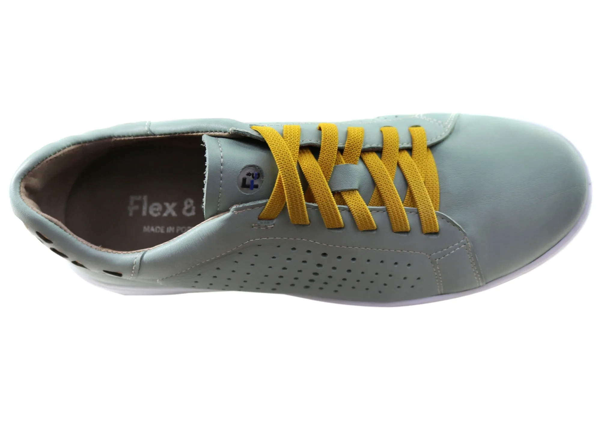 Flex & Go Abra Womens Comfort Leather Casual Shoes Made In Portugal