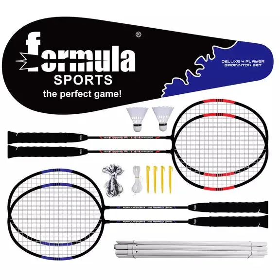 Formula Sportss Badminton 4 Player Deluxe Set