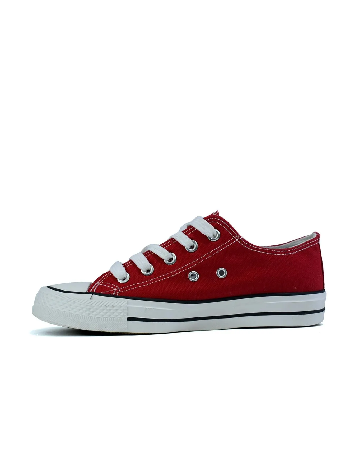 Girls Lace up Canvas Shoes Red