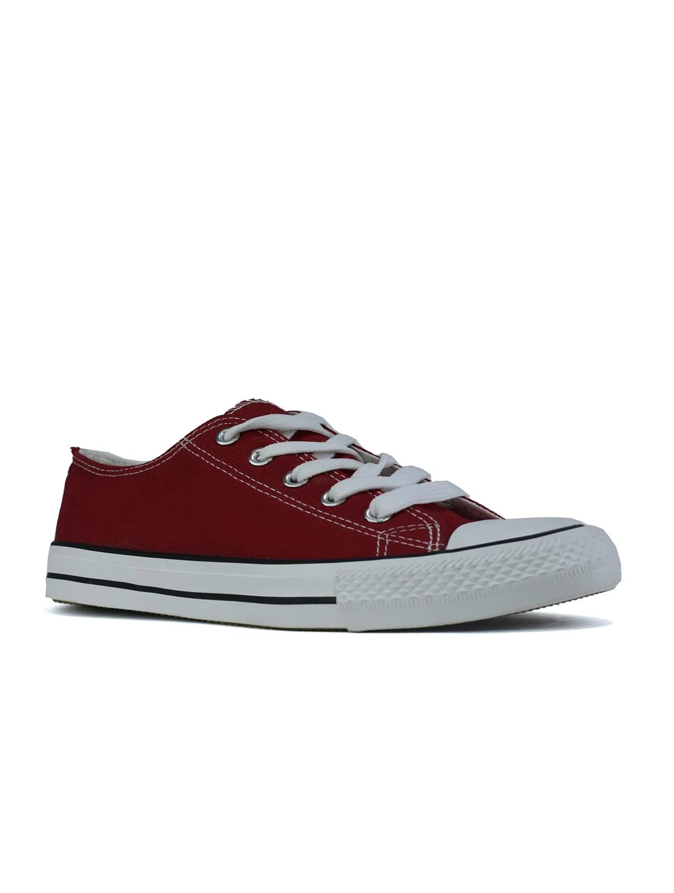 Girls Lace up Canvas Shoes Red