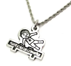 Gymnastics Boy Catalog Necklace