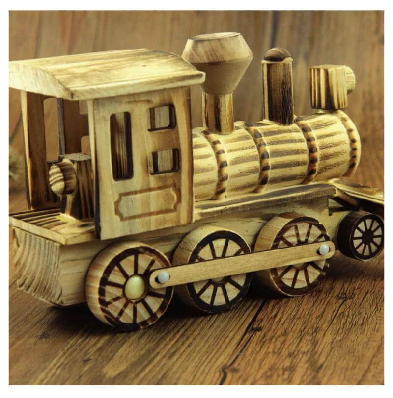 Handmade Handicrafts Wooden Locomotive