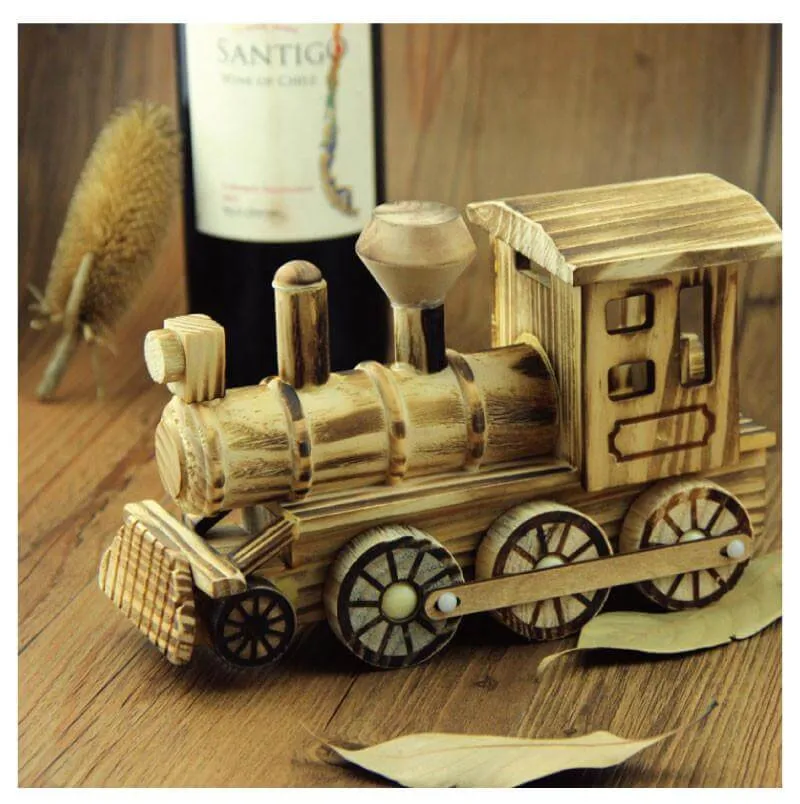 Handmade Handicrafts Wooden Locomotive