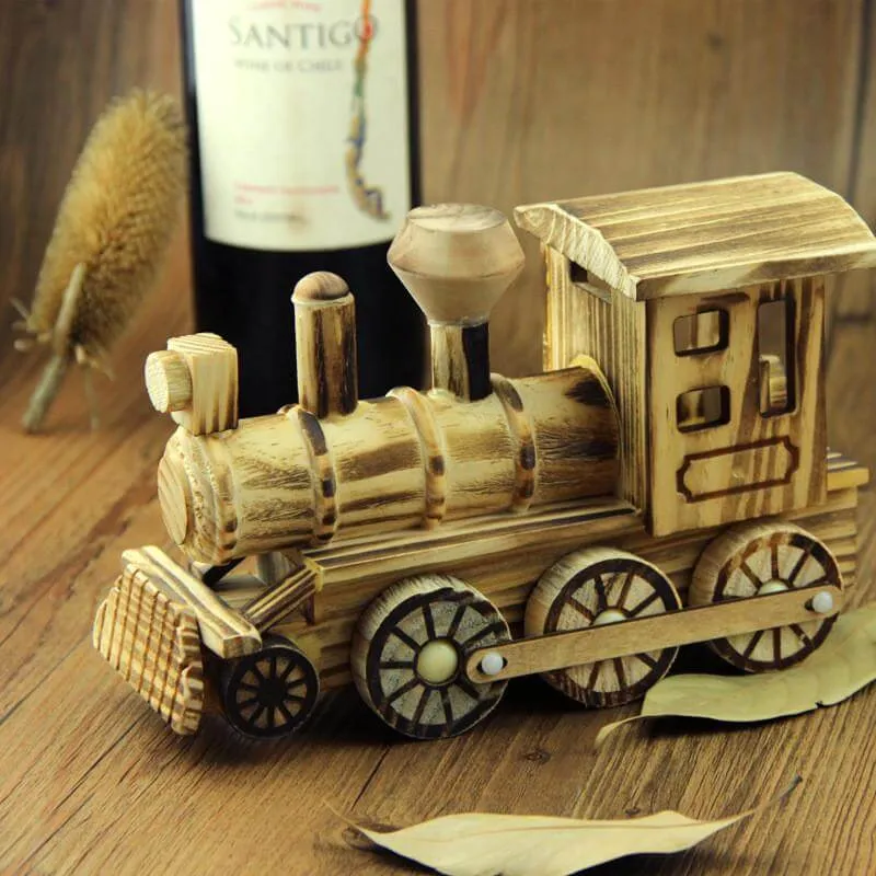 Handmade Handicrafts Wooden Locomotive