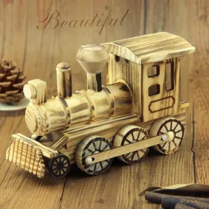 Handmade Handicrafts Wooden Locomotive