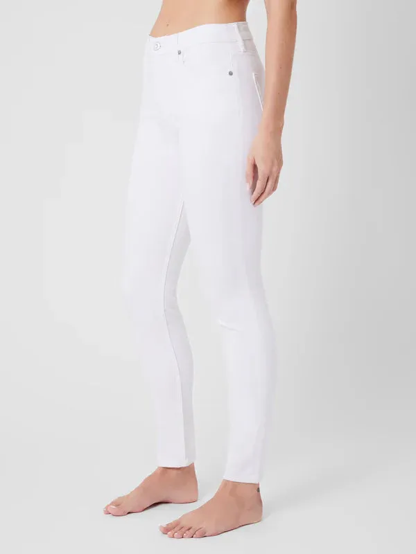 High Rise Stretch Skinny Jeans in White