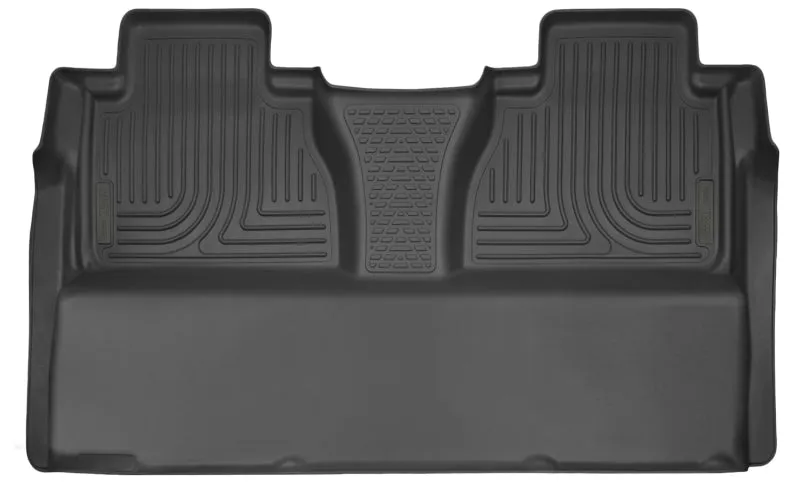 Husky Liners Weatherbeater Floor Liner - 2nd Row - Plastic - Black - CrewMax Cab