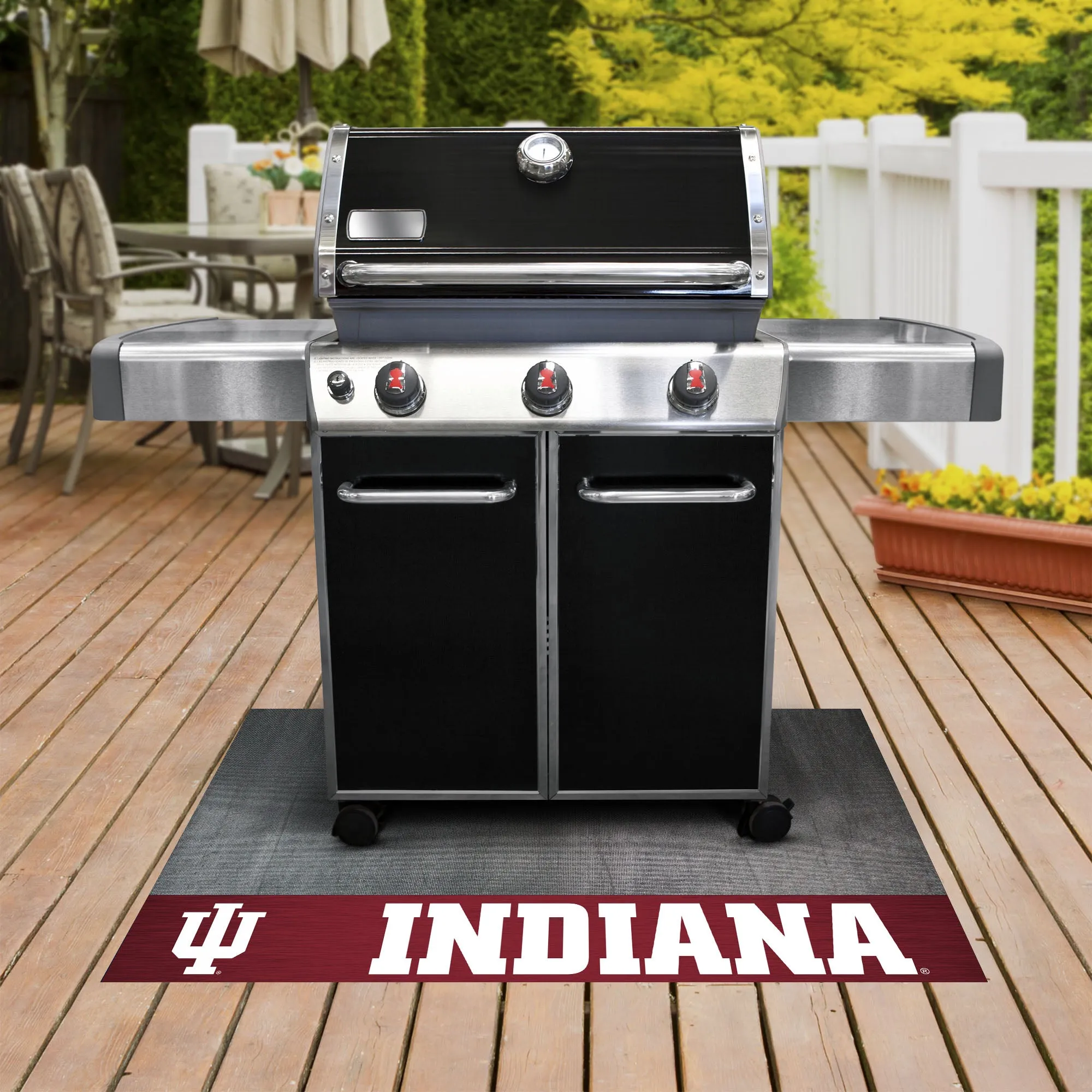 Indiana Hooisers Vinyl Grill Mat - 26in. x 42in.