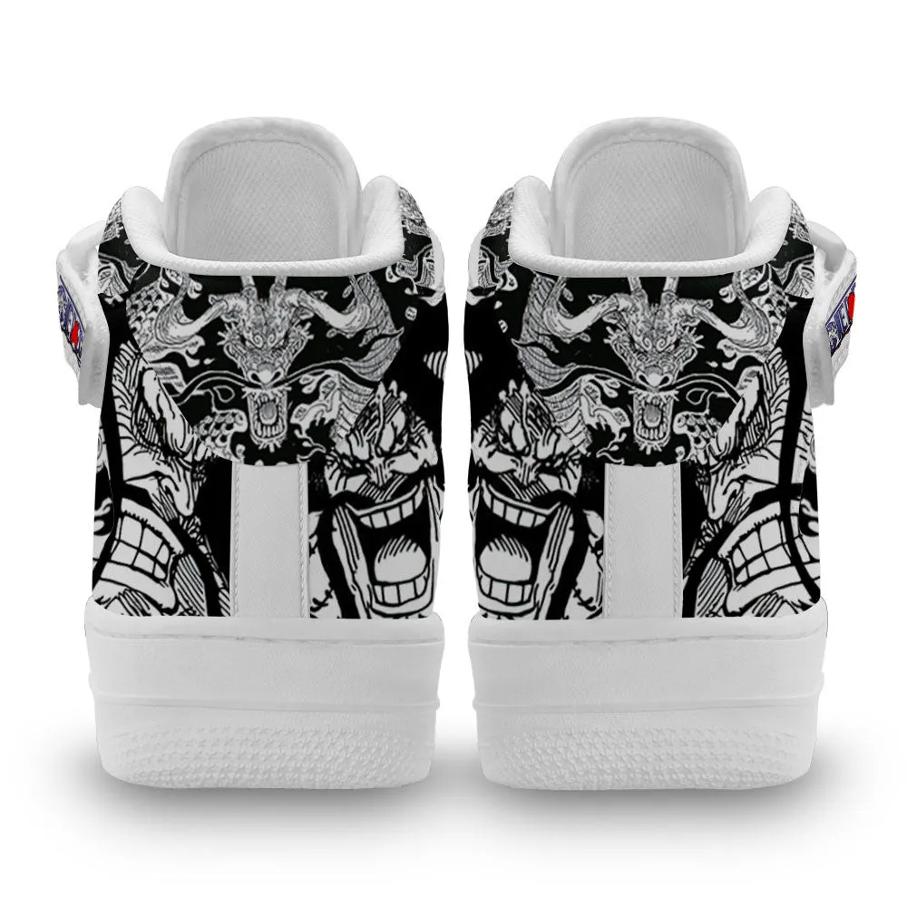 Kaido Sneakers Air Mid OP Custom Anime Shoes Mix Manga