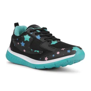 Leap7x Black Casual Lacing Shoes For Kids JAMIE 51L By Liberty