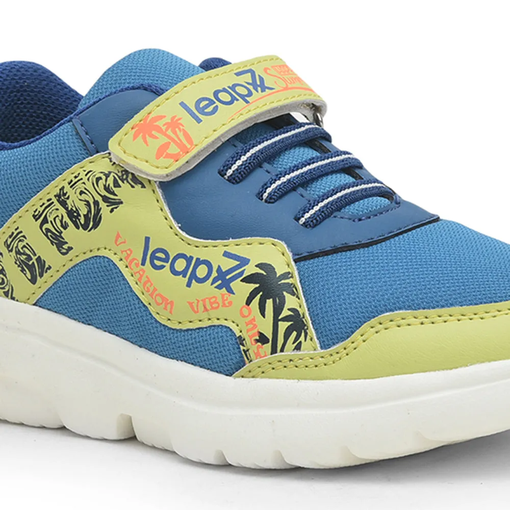 Leap7x Blue Sports Slip-on Walking Shoes For Kids TURBO-1E By Liberty