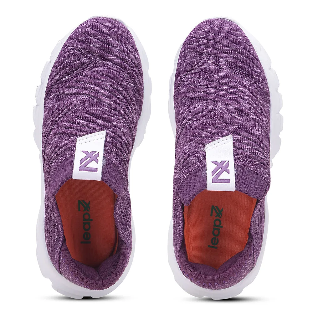 Leap7x by Liberty Kids JEEVA-25 Purple Casual Non Lacing Shoes