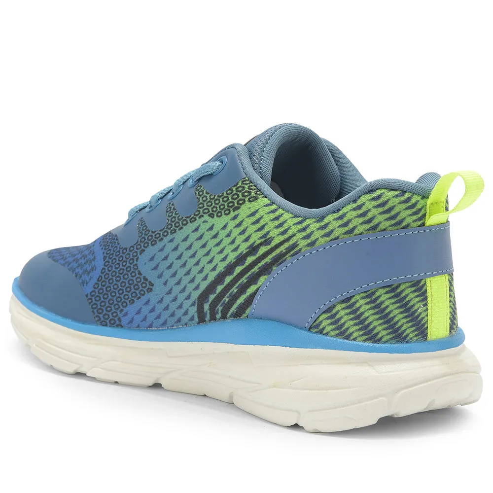 Leap7x By Liberty Kids KIMSER-EL Blue Sports Lacing Shoes