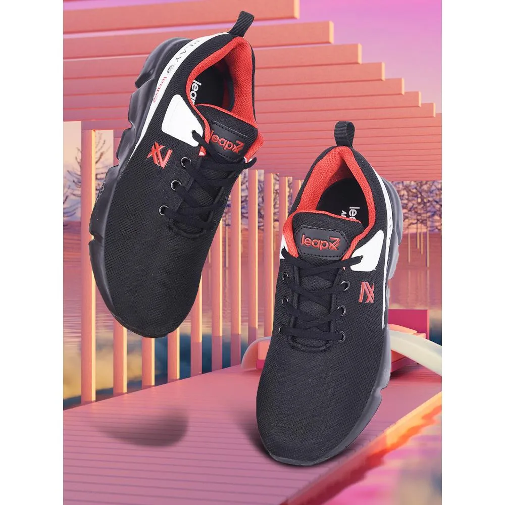 Leap7x By Liberty Kids POLAR-71E Black Sports Lacing Shoes