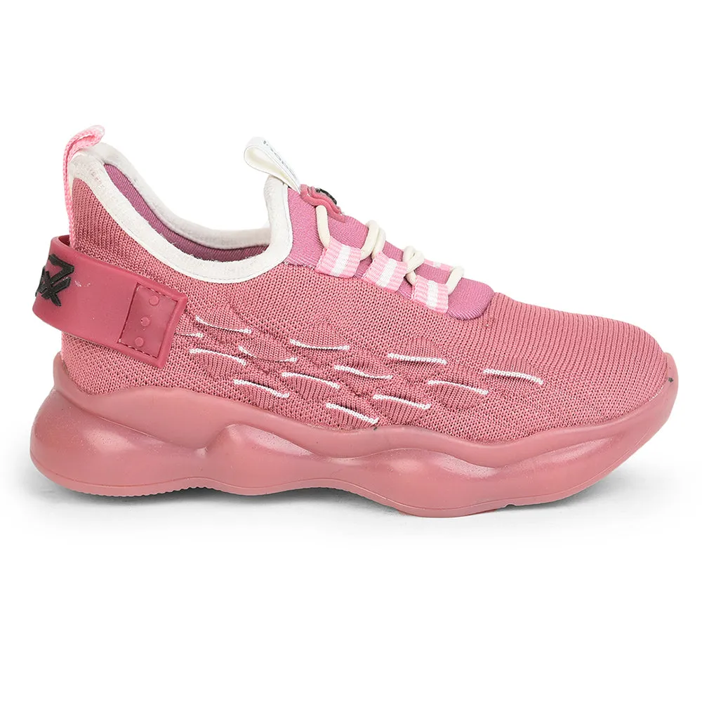 Leap7x Non Lacing Sports Shoes For Kids (Pink) ENRICK-2 By Liberty