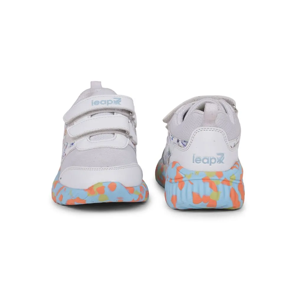 Leap7x White Sports Slip-on Walking Shoes For Kids NITKID-1 By Liberty