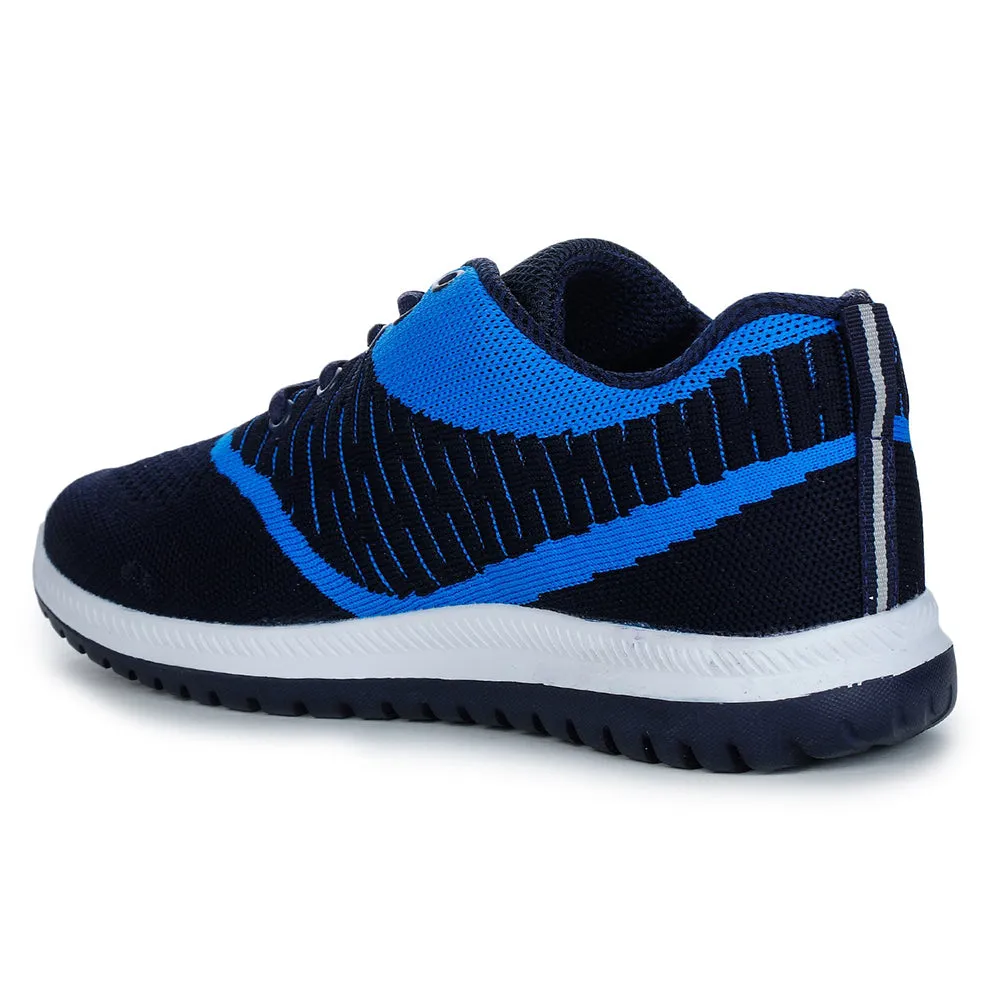 Lucy & Luke Lacing Blue Sports Running Shoes For Kids JAMIE-7 By Liberty