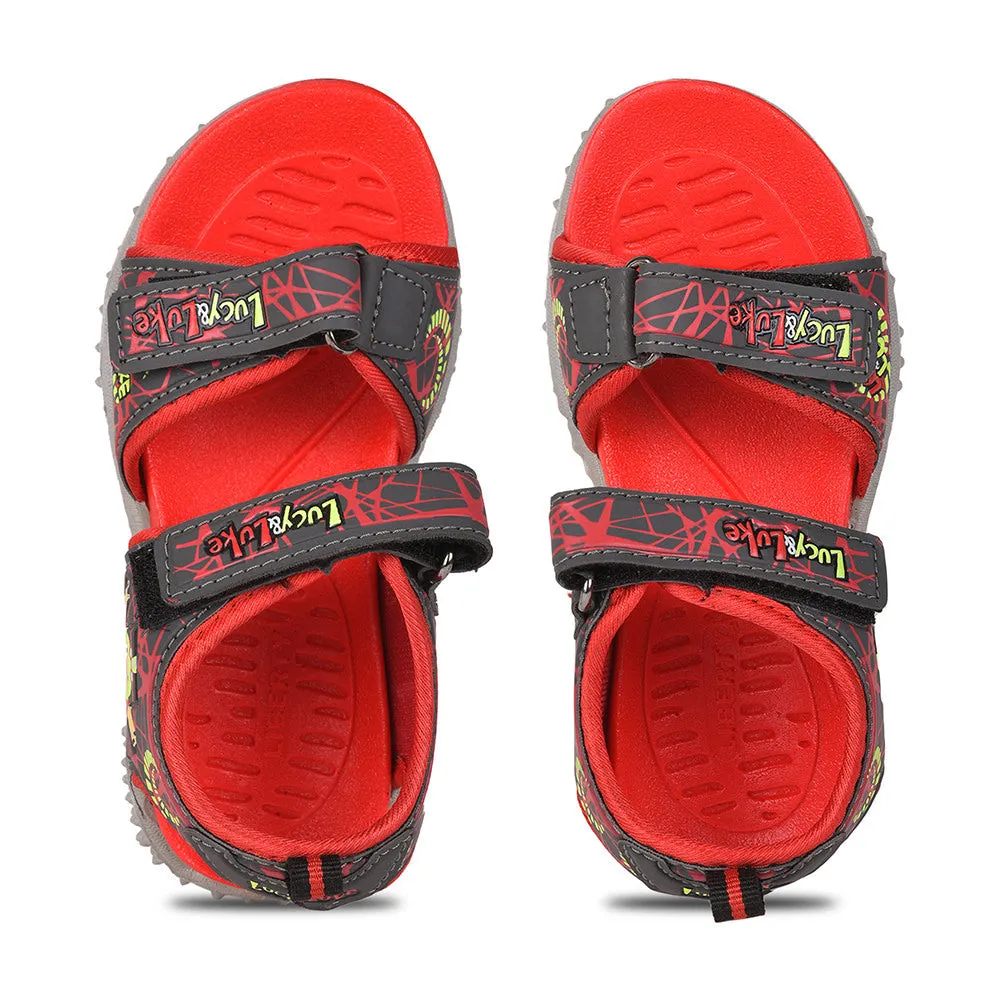 Lucy & Luke (Red) Casual Sandal For Kids By Liberty