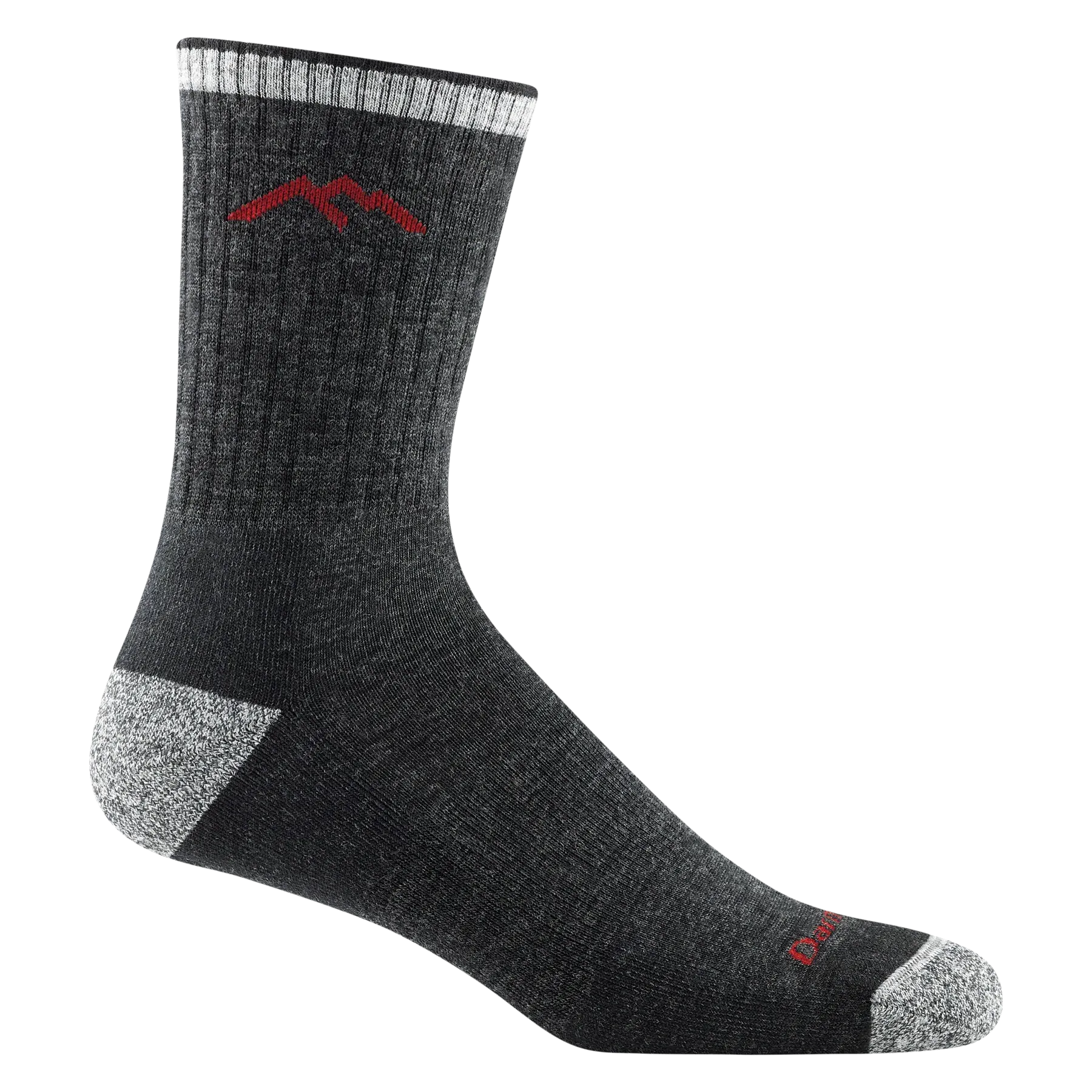 Men's Hiker Micro Crew Midweight Hiking Sock - Black