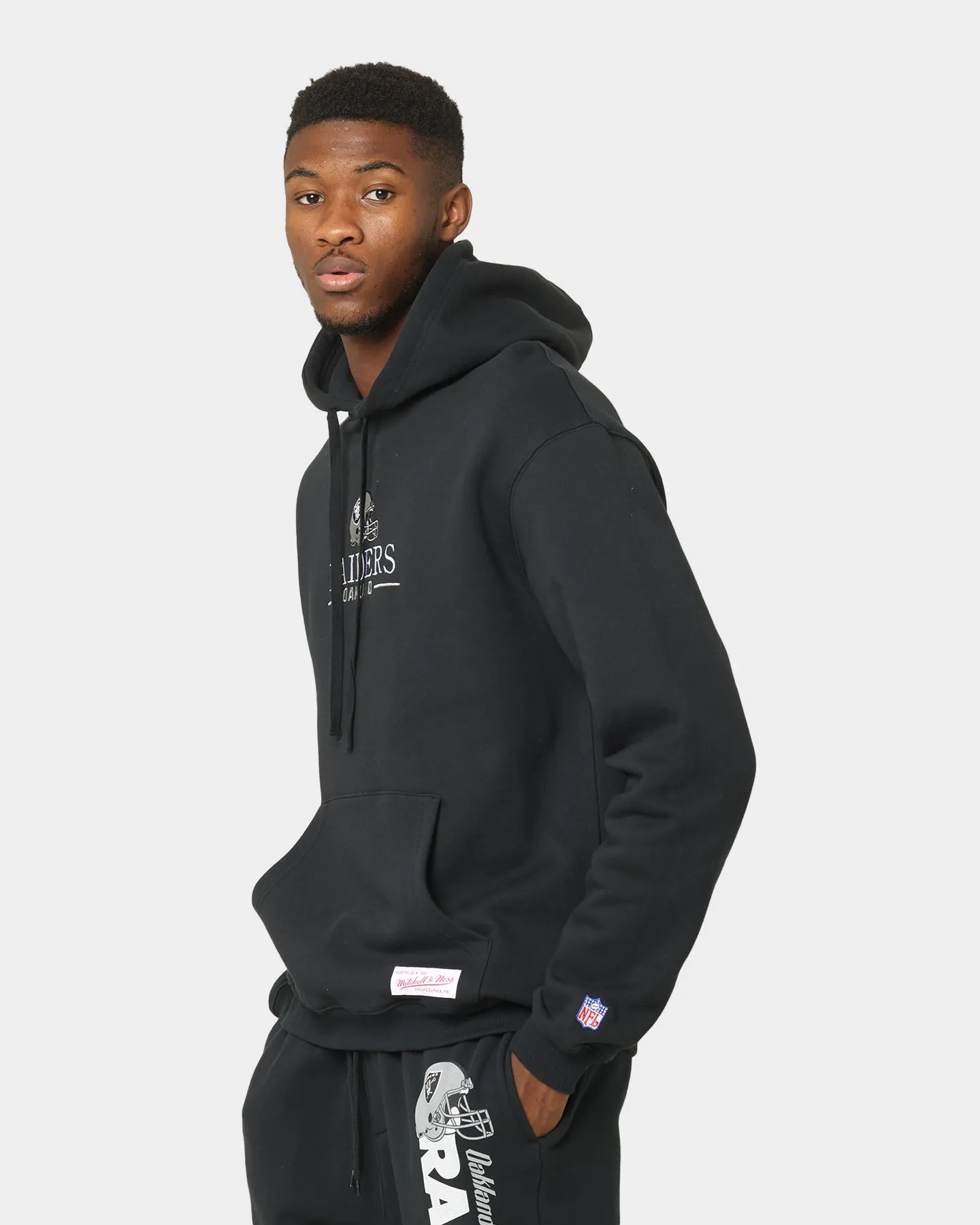 Mitchell & Ness Oakland Raiders Helmet Stack Hoodie Black