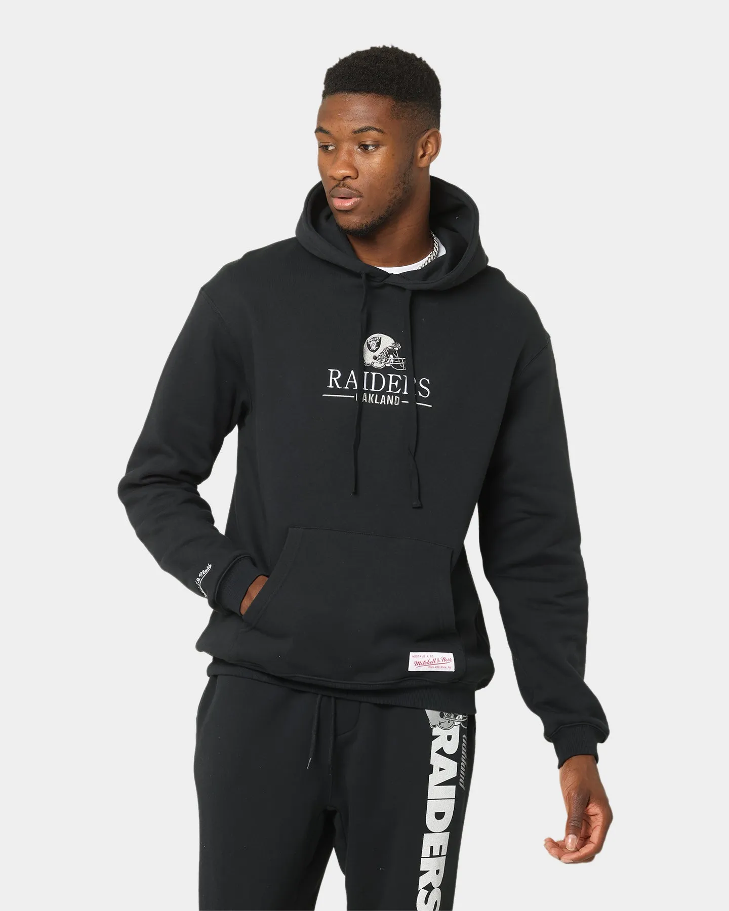 Mitchell & Ness Oakland Raiders Helmet Stack Hoodie Black