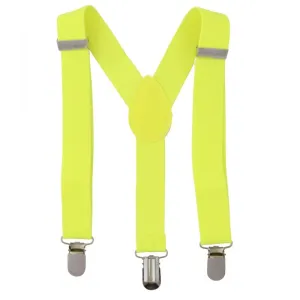 Neon Yellow Suspenders